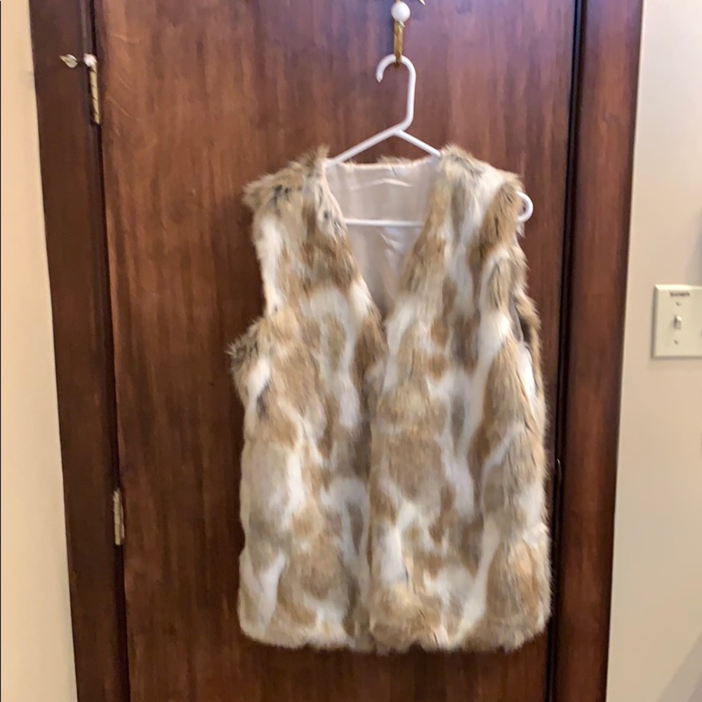 Faux fur vest